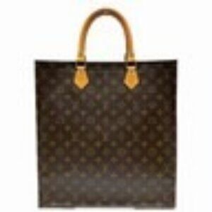 LOUIS VUITTON Monogram Sac Plat Hand Bag M51140 LV Auth 139114